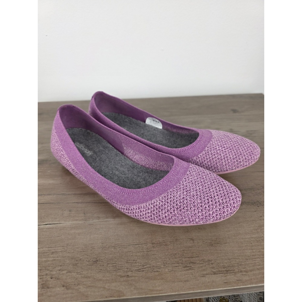 Allbirds Tree Breezers Women's Knit Ballet Flats Lavender Size 10.5‎